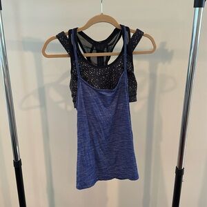 Lululemon Work Out Tank Built in Sports Bra